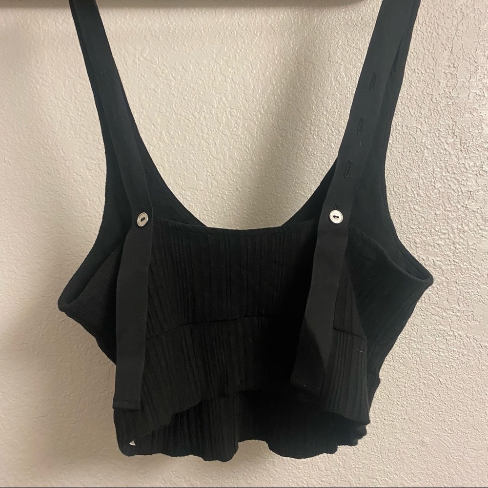 The Range Ribbed Crop Top Button Adjustable Strap… - image 2